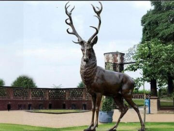 鑄銅麋鹿雕塑