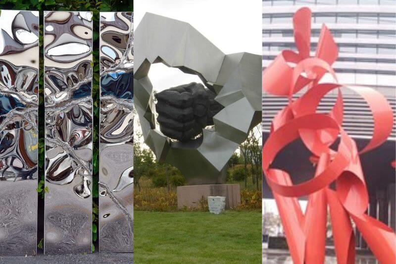 不銹鋼雕塑的常見工藝分享——拉絲、鏡面、烤漆