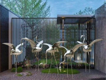 浙江不銹鋼仙鶴雕塑