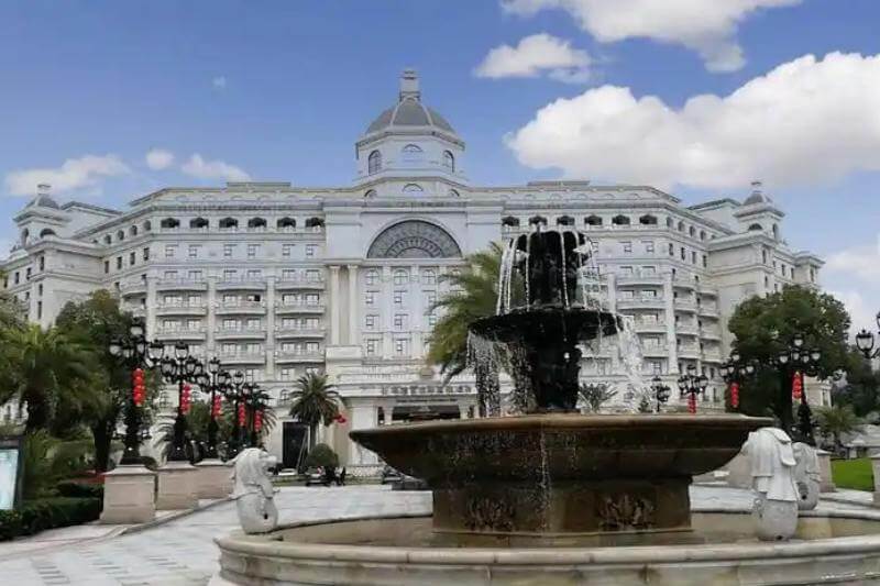 浦江仙華檀宮名人度假酒店鑄銅雕塑噴泉定制項目