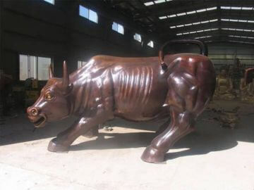 湖州5米開荒牛銅雕塑