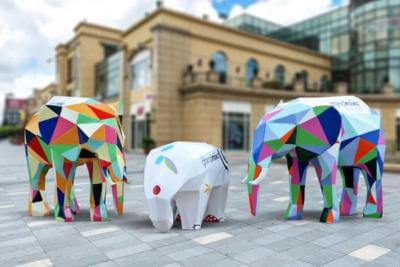 海寧幾何切面動物雕塑