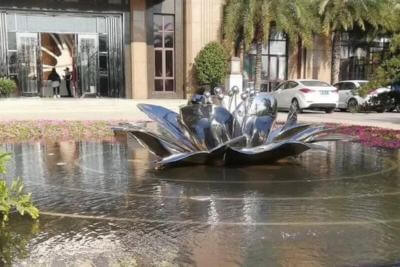 桐廬不銹鋼蓮花雕塑