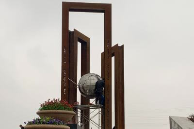 溫州實(shí)踐學(xué)校耐候鋼雕塑項(xiàng)目