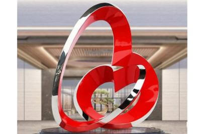 溫州酒店不銹鋼愛(ài)心雕塑