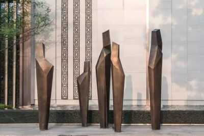 不銹鋼抽象人形雕塑